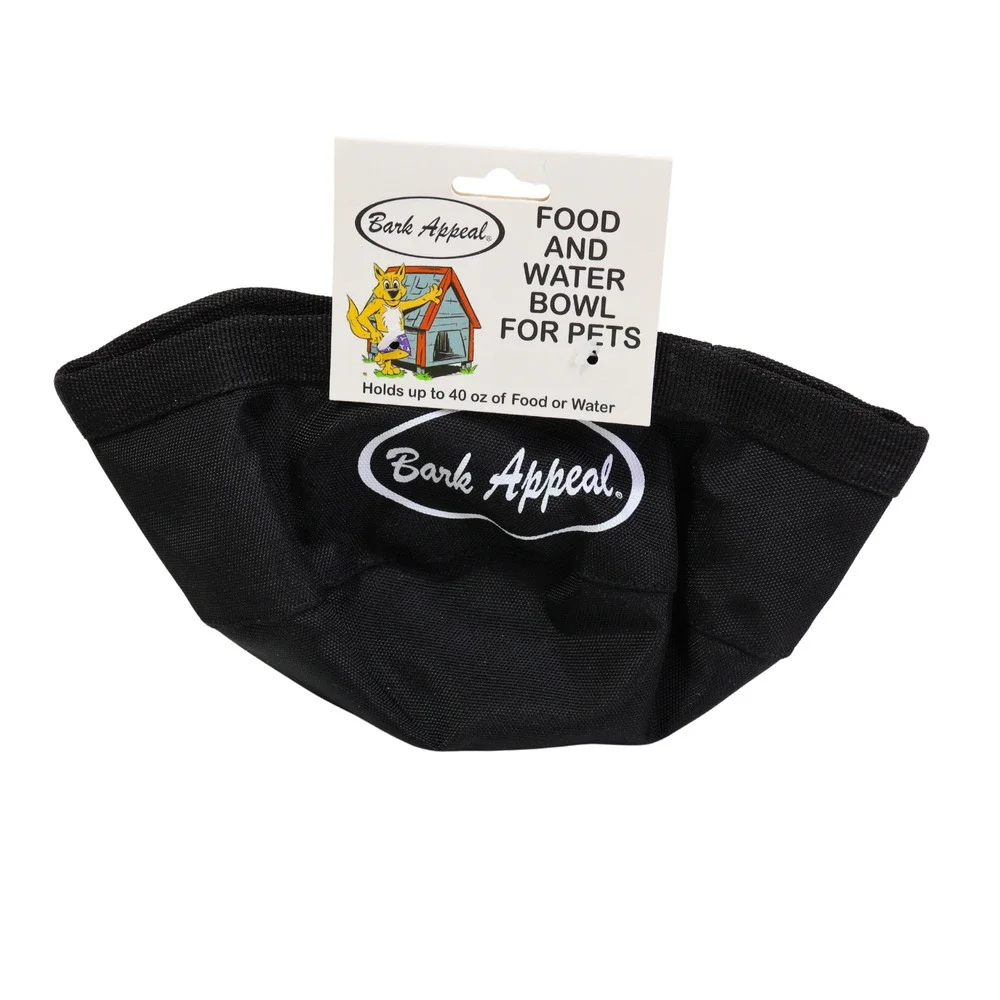 Bark Appeal Collapsible Dog Food And Water Bowl - Holds 40 Ounces